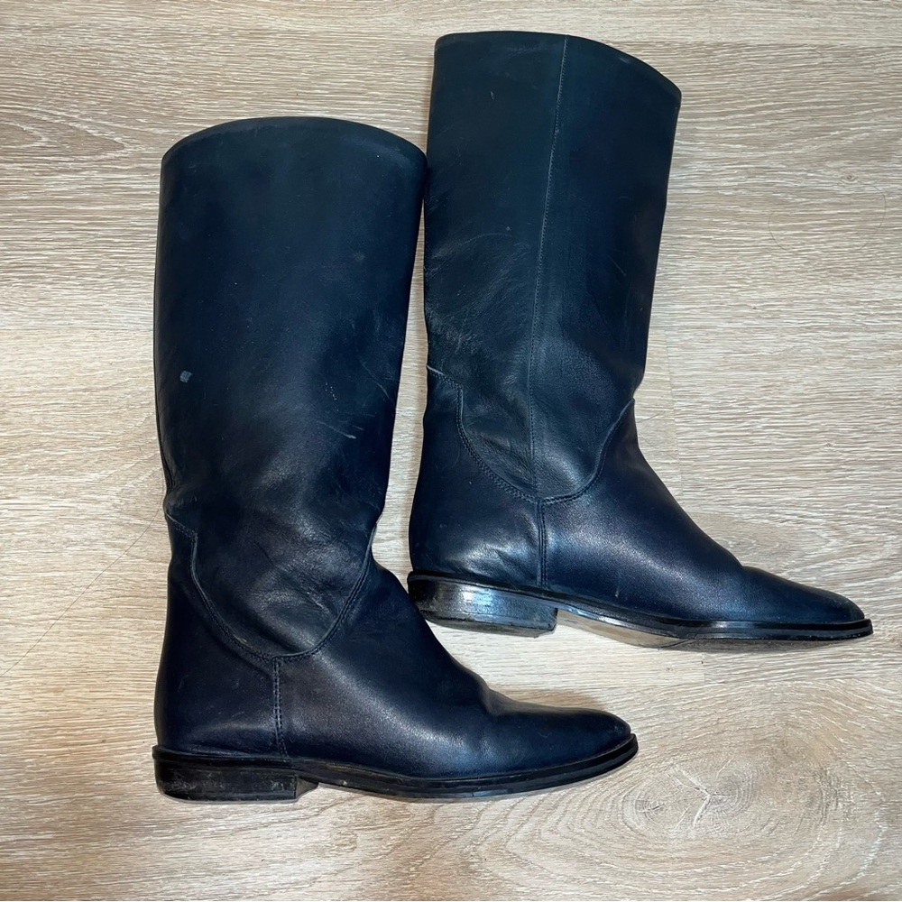 Via Milano Genuine Leather Knee-High Boots (Sz 6.5)